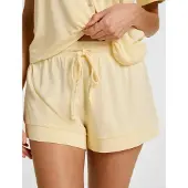 Hunkemoller Jersey-Shorts Essential Gelb