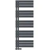 Emke Badheizkörper 130x50cm 695W Anthrazit Handtuchwärmer für Badezimmer Handtuchtrockner