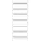 LuxeBath Badheizkörper Sahara, 750x1800 mm, Weiß, gebogen mit Seitenanschluss, ohne Heizstab