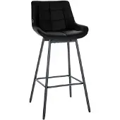 CLP Barhocker Weston Schwenkbar schwarz/Kunstleder