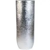 VIVANNO Bodenvase Solerio 33 cm x 33 cm x 80 cm Blattsilber