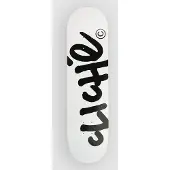 Cliché Handwritten 8.25" Skateboard Deck white / black Gr. Uni