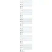 Emke Badheizkörper 160x40cm 684W Weiß Handtuchwärmer für Badezimmer Handtuchtrockner