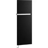 Kermi Pateo-E Handtucherwärmer, schwarz, 1525 x 500 x 66 mm, rechts, 280 W, IPX4