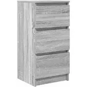 vidaXL Sideboard Grau Sonoma 37,5x35x76 cm Holzwerkstoff