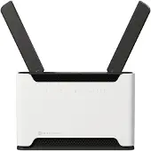 Mikrotik Chateau LTE7 ax, Wi-Fi 6 (802.11ax), Dual-Band (2,4 GHz/5 GHz), Ethernet/LAN, 4G, Schwarz, Weiß, Tabletop-Router