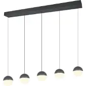 Valotorni Leuchten Hängelampe Senta, schwarz, für Wohn- / Esszimmer, Kunststoff, Modern, Pendelleuchte