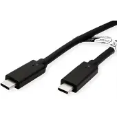 Roline USB 3.2 Gen 2 kompatibles Kabel, USB C-C, ST/ST, 4K UHD-1, 10Gbit/s, Emark, 85W, schwarz, 7 m
