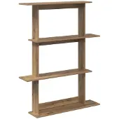 vidaXL Wandregal Artisan-Eiche 100 x 20 x 126 cm Holzwerkstoff