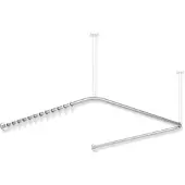 Hewi System 900 Vorhangstange, suizidhemmend, Edelstahl, 1000 x 975 mm