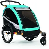 Burley Kinder Fahrradanhänger DLite X Aqua, Hellblau