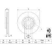 Bosch Bremsscheibe 0 986 479 J45, 1 Stück