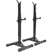 Markenlos Squat Rack aus robustem Stahl - höhenverstellbar, breit einstellbar