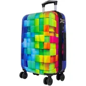 Monopol Hartschalen-Koffer Handgepäck Koffer Mosaik 55 cm Motivkoffer Koffer S