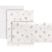 cambrass Calma 70x140x1 Cm Spannbettlaken Für Kinderbett 3 Einheiten