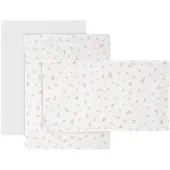 cambrass Plumeti 80x120x1 Cm Spannbettlaken Für Gitterbett 3 Einheiten