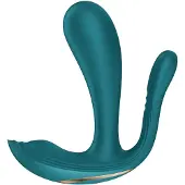 Satisfyer Top Secret+ - tragbarer Vibrator mit 3 Armen (grün)