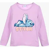 Disney Stitch Langärmliges T-Shirt, Lila, 98-104