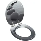 Helloshop26 - WC-Sitz mit MDF-Deckel mit Absenkautomatik Steinoptik 02_0002898