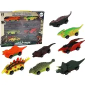 Leantoys Lean Toys Set Dinosaurierautos Fraktionsantrieb Autos Dinosaurier Spielzeugautos, Größe:UNIVERSAL