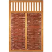 TETZNER & JENTSCH Zaun Teilelement, Weidengeflechtzaun Vesuv 120 x 180 cm braun