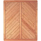 Tetzner & Jentzsch T&J SKAGEN Sichtschutzzaun Lärche 1500 x 1800 mm