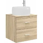 vidaXL Wandmontierte Waschtisch Sonoma-Eiche 49,5 x 44,5 x 66 cm