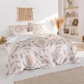 Estella Satin de Luxe Bettwäsche Blanca multicolor 155x200 cm + 80x80 cm + 40x80 cm - bunt
