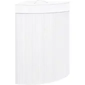 Helloshop26 - Eck-Wäschekorb aus Bambus 60 Liter weiß 02_0006150