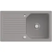 Villeroy & Boch 338502KD Linara 50 Keramikspüle Einbauspüle Unterschrankbreite ab 50 cm Fossil CeramicPlus Excenterbetätigung - inkl.