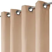 Bestlivings Dekoschal Ellen Ösen ca. 140x245 cm sandgrau - beigegrau