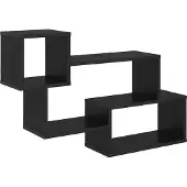 vidaXL Schwebendes Regal Wandhalterung Schwarze Eiche 87 x 20 x 55 cm