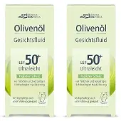 Medipharma cosmetics Olivenöl Gesichtsfluid LSF 50+ 2x 2x50 ml Creme
