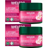 Weleda glättende Nachtpflege Wildrose & weißer Tee 2x 2x40 ml Creme