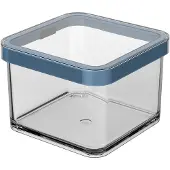 Rotho Loft, Kanister, Quadratisch, 0,5 l, Blau, Transparent, Kunststoff, Silikon