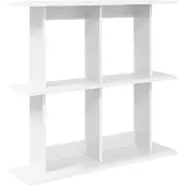 vidaXL Wandregal Wandhalterung Weiß 100 x 20 x 75 cm Holzwerkstoff