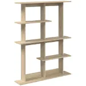 vidaXL Wandregal Sonoma-Eiche 102 x 20 x 130 cm Holzwerkstoff