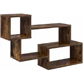 vidaXL Schwebendes Regal Wandhalterung Raucheiche 87 x 20 x 55 cm