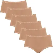 Sloggi 6er Pack 24/7 Cotton Lace Midi Slip