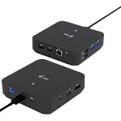 I-Tec USB-C DP Dual HDMI Docking Station with Power Delivery 100 W, Kabelgebunden, USB 3.2 Gen 2 (3.1 Gen 2) Type-C, 100 W, 10,100,1000 Mbit/s, Schwarz, 10 Gbit/s