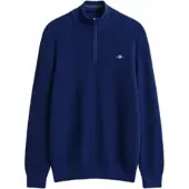 Gant Troyer "MICRO TEXTURED COTTON HALF ZIP" Regular fit mit Troyerkragen