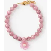 Sissy-Boy Resin-Kette Mit Blume - Rosa