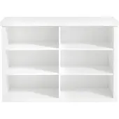 Songmics Sitzbank mit Stauraum, Schuhbank, Schuhregal 6 Fächer LSBB35032W101