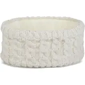 StyleBREAKER Stirnband "Strick Stirnband Zopfmuster Pailletten" 1 Stk.