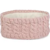 StyleBREAKER Stirnband "Strick Stirnband Zopfmuster Pailletten" 1 Stk.