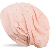StyleBREAKER Beanie "Beanie mit Perlen und Strass Nieten" 1 Stk.