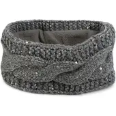 StyleBREAKER Stirnband "Grobstrick Stirnband mit Pailletten" 1 Stk.