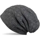 StyleBREAKER Strickmütze "Feinstrick Beanie mit Flecht Muster und Teddyfleece" 1 Stk.