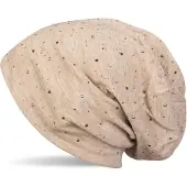 StyleBREAKER Beanie "Beanie mit Strass Nieten Applikation" 1 Stk.