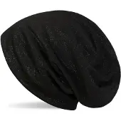 StyleBREAKER Beanie "Beanie mit All Over Glitzer" 1 Stk.